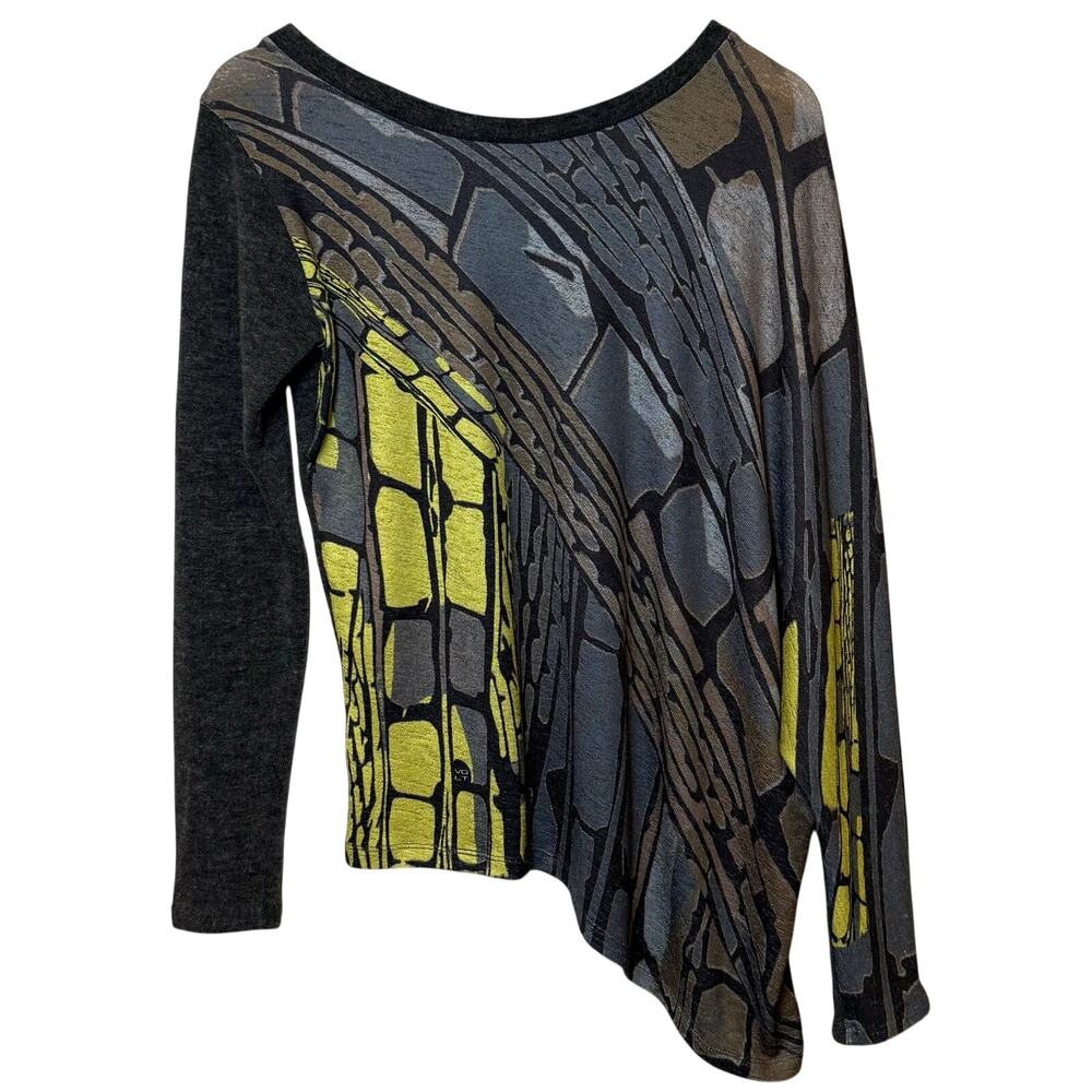 Volt Design Asymmetrical Sweater Abstract Boatneck Avant Garde Women's 1 (Small)